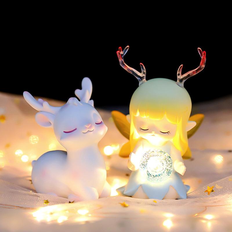 Dream Girl Instagram Roztomilá Lulu Strážce Malá Lampa Kreativní Dětská Stolní Dekorace Dekorace Dekorace Narozeninový Dárek