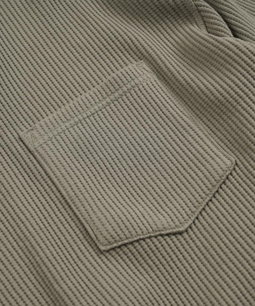 FRIZMWORKS Oversized Waffle Pocket Tee 002 _ Light Olive