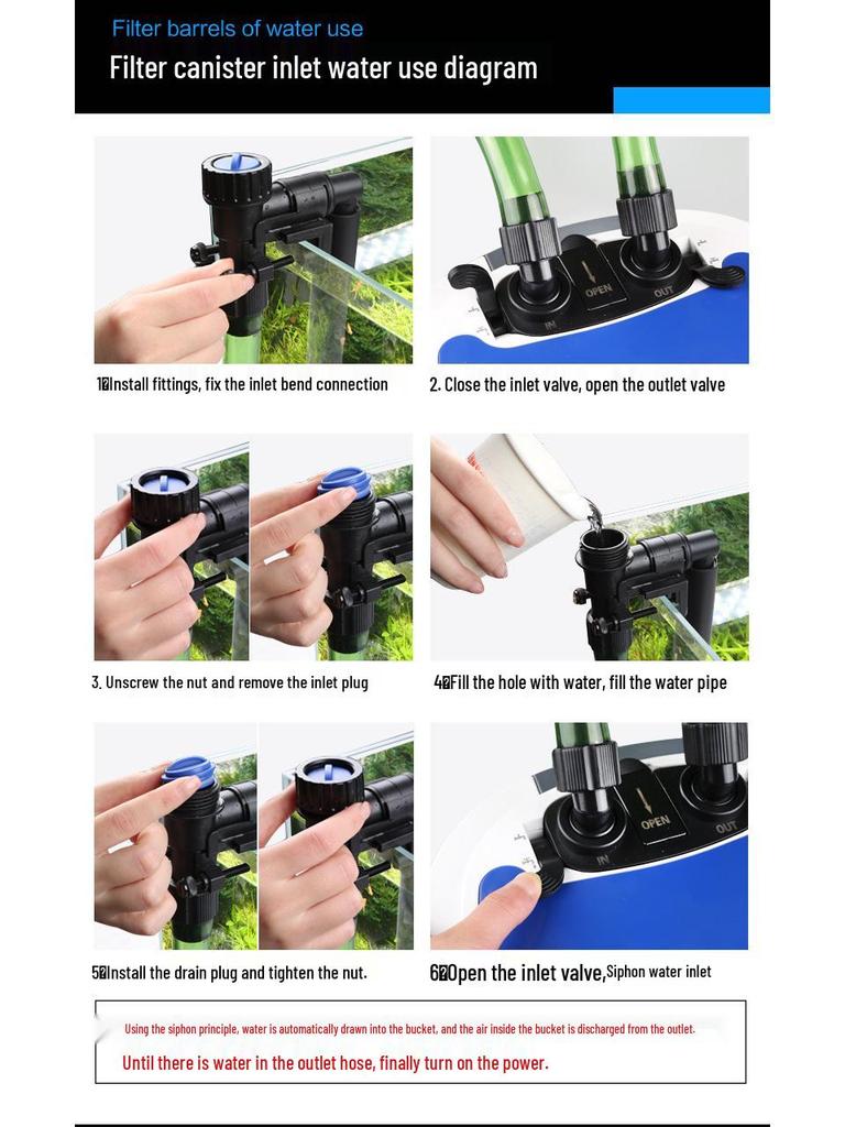 Sensen HW-3000 Variable Frequency External Aquarium Filter for Large Tanks