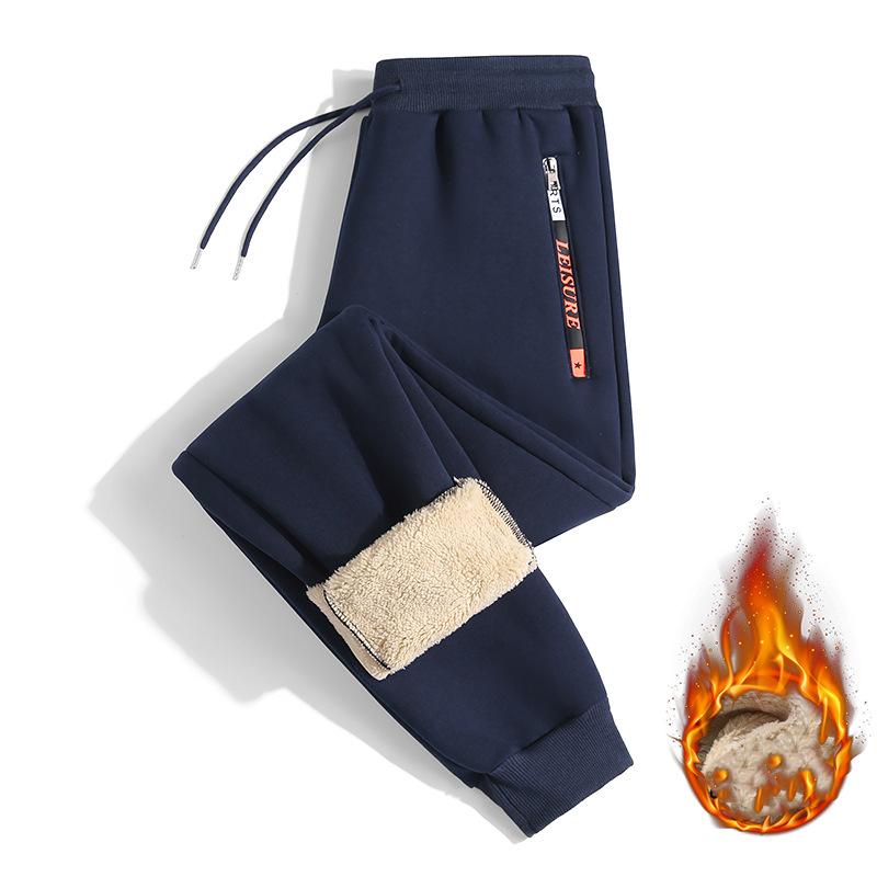 Winter Thick Warm Fleece Sweatpants Men Joggers Sportswear Casual Track Pants Plus Size