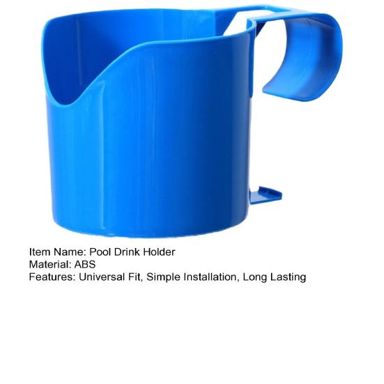 Swimming Pool Drink Holder Hollow Design Stackable Universal Simple Installation Pool Edge Drink Holder Poolside Can Holder