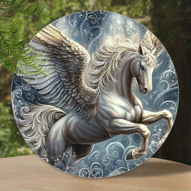 Retro Round Metal Panel for Living Room Bedroom Garage