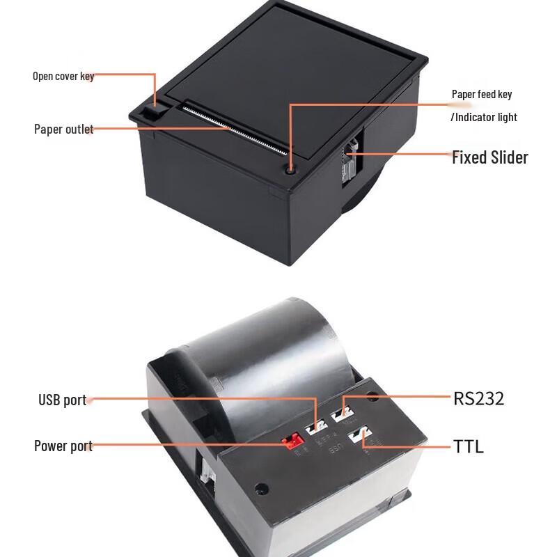 Youku 58mm Embedded Thermal Label Printer Module CN plug (adapter included)