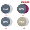 20pcs 3 Inch 75mm Hook&Loop Wet/Dry 1500 2000 2500 4000 Grit Sanding Discs Sandpaper Sander Abrasive Sand Sheets