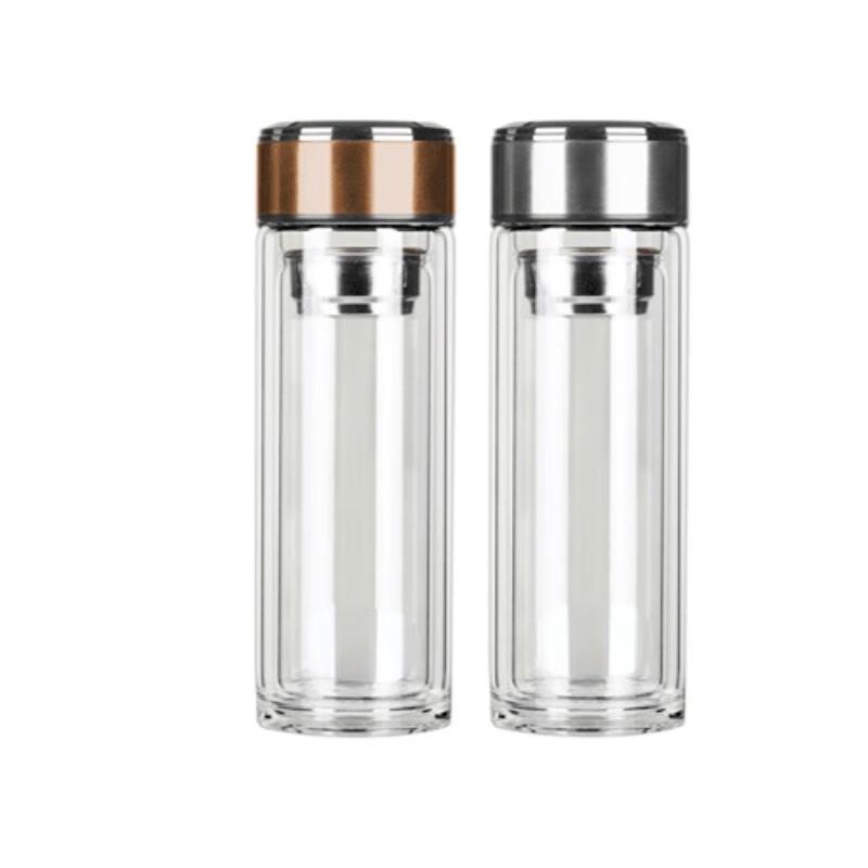 Double Wall Glass Tea Infuser Bottle