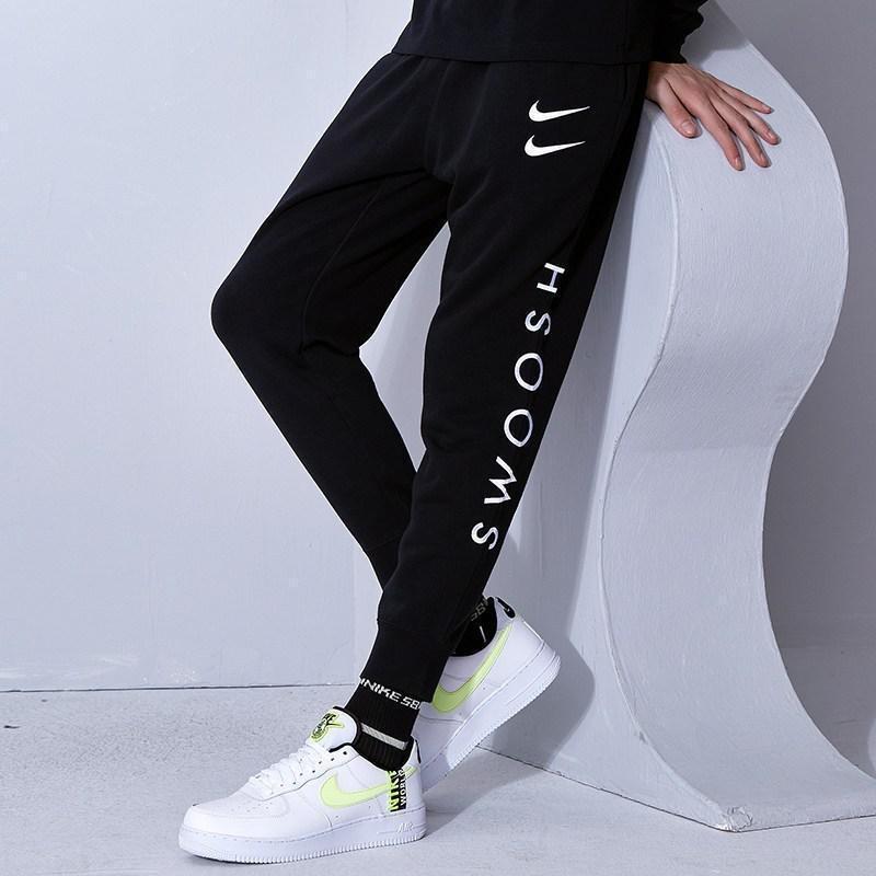 Nike Sportswear Swoosh Logo Tracksuit Bottoms Men Black Men's CU3932-010