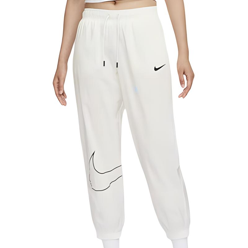Nike Sports Lifestyle Series Training Casual Comfortable Soft Sports Long Pants Women Bottoms White HM9413133