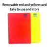 Kolip Sports Football Referee Red Yellow Cards With Leather Case Pen Practical Referee Tools Competition Equipment