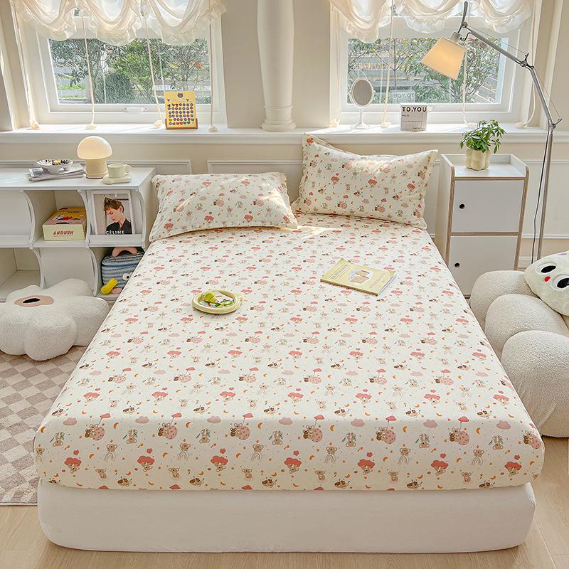 

Premium Aloe Cotton Fitted Sheet & Waterproof Pillowcase Set - Skin-Friendly & Comfortable 48x74cm/single pillowcase