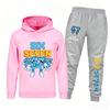 Spring Autumn Six Seven 67 Print Children Hoodies Set Kids Fashion Sportsuit Boys Long Sleeves Pants Suit 2 Piece Trouser Set