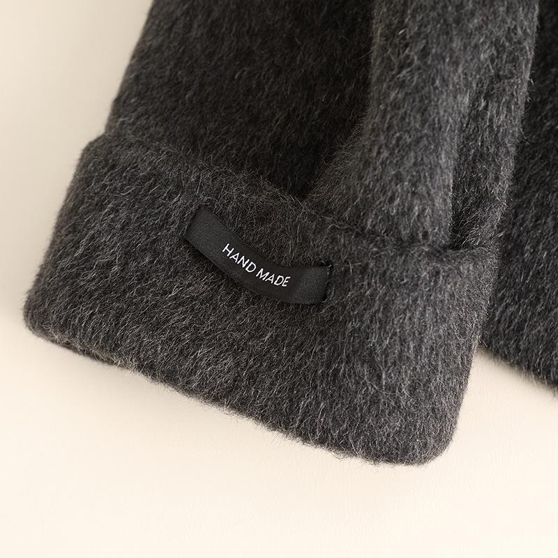 Autumn and winter new double-sided wool coat women's short high-end gray woolen coat small man