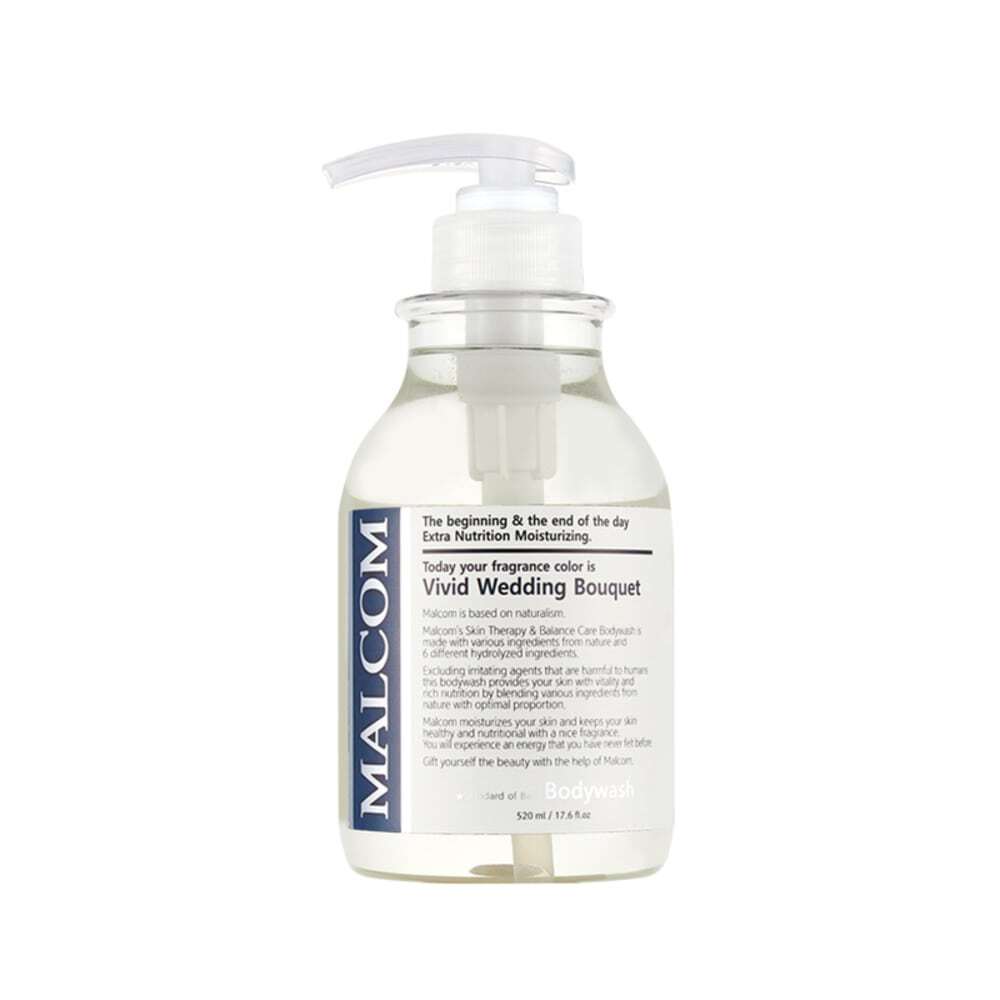 MALCOM Mildly Acidic Allergy-Free Body Wash 520ml (5 Scents)