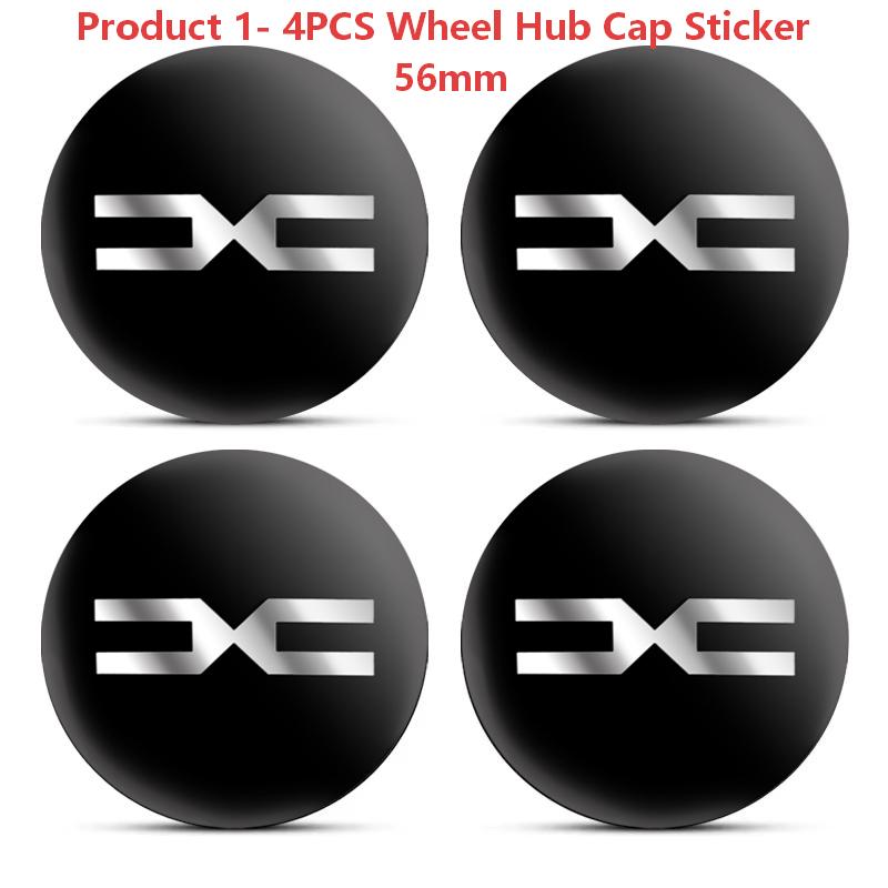 

4Pcs 56/60mm Car Wheel Center Hub Caps Logo Sticker Fit Dacia Sandero Duster Jogger Spring Logan Bigster Lodgy Car Accessories
