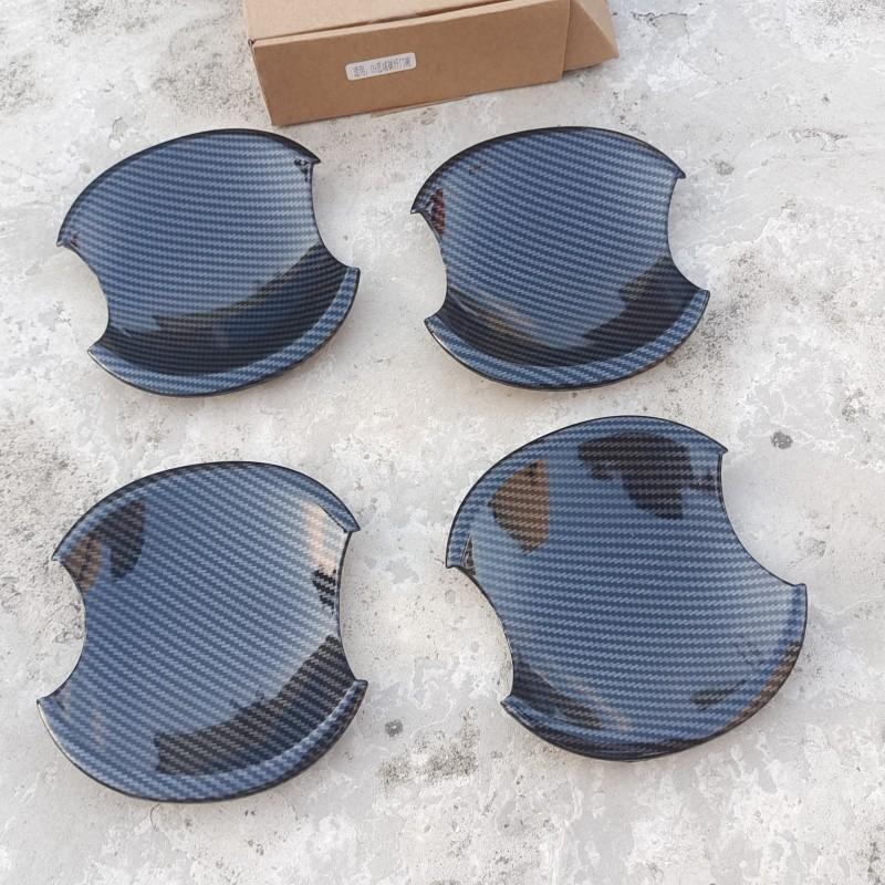 For Honda Civic 2006 2007 2008 2009 2010 2011 Car Accessories Door Handle Bowl Cover Trim Plastic Imitation Carbon
