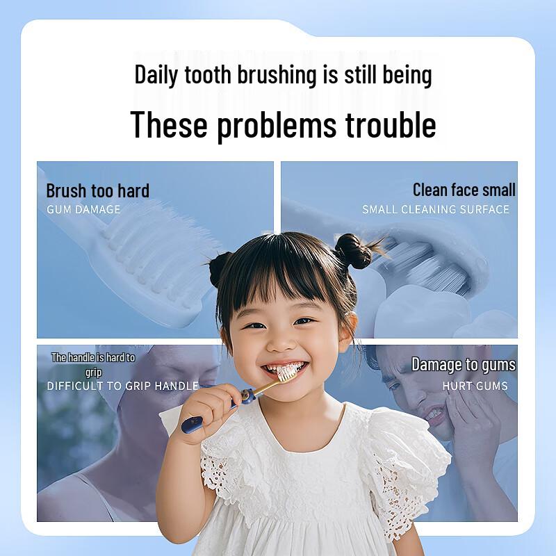 SOAO Kids Soft Bristle Toothbrush 6-Pack