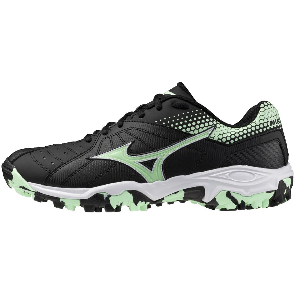 

Mizuno Wave Gaia 3 Handball Shoes, Club Activities, Wide Width, Lightweight, Indoor, Black/Green, Size 24.5 cm, 2E