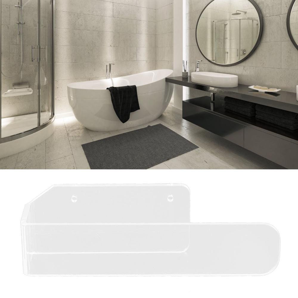 Wall Mounted Towel Rack Acrylic Towel Hanger Bathroom Kitchen Toilet Laundry Room прозрачный