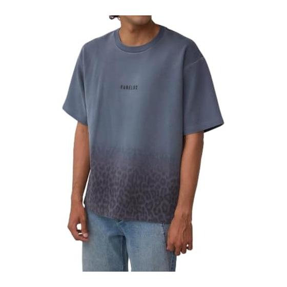 [Azure by Mausie] Gradient Leopard T-shirt Men s 251IAT90-2491