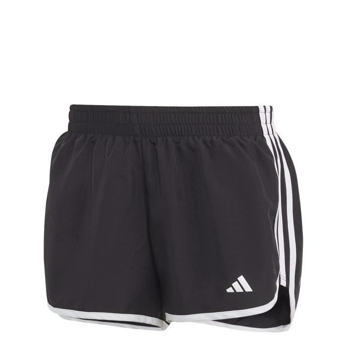 Short De Course - Adidas - Marathon 20 - Noir/blanc - Femme - Respirant - L 3