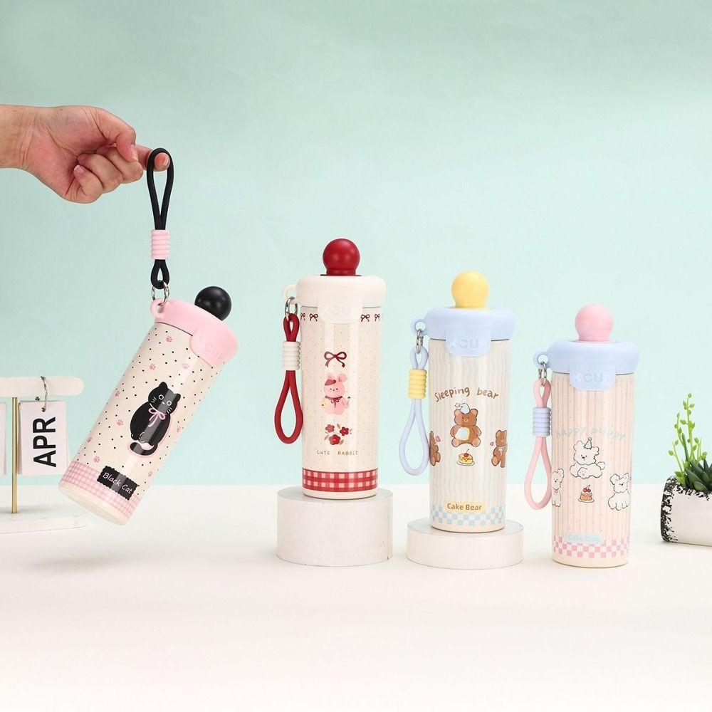 316 Stainless Steel Insulated Water Bottle Cute Cold Beverages Cups Drinkware Vacuum Flask  Office