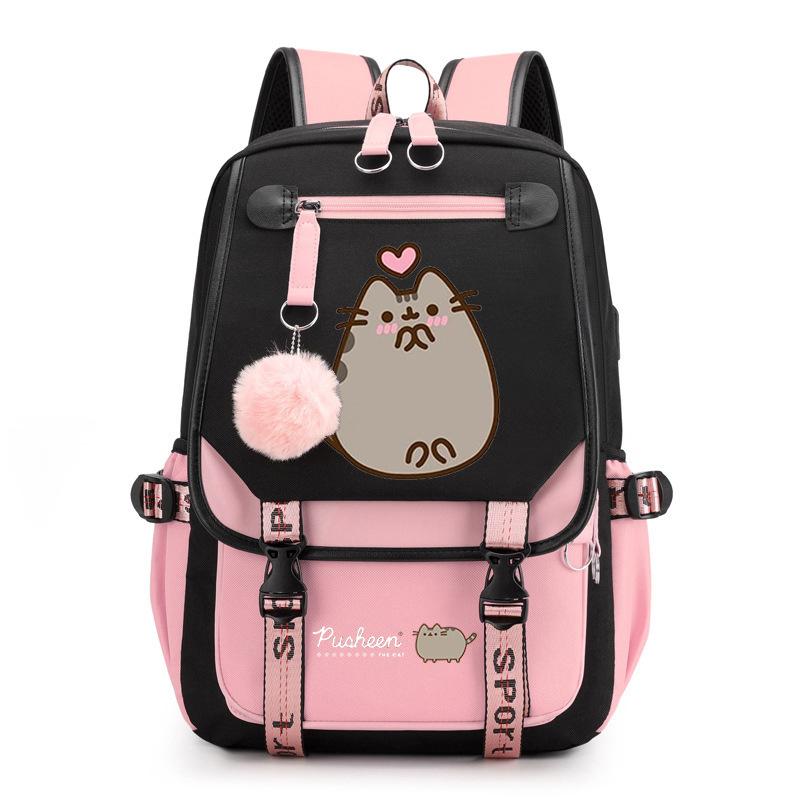 Cartoon Cute Printed School Bag Outdoor Travel Oxford Cloth Backpack
