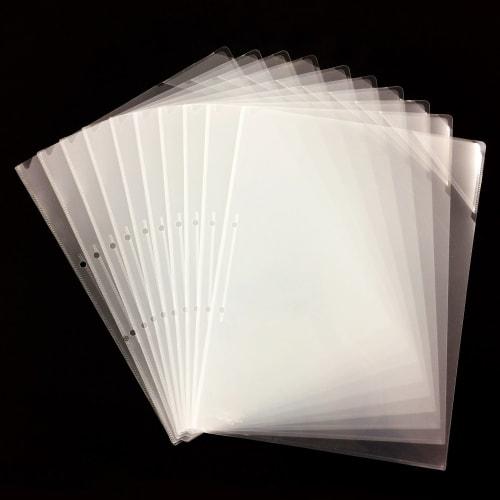 KOKUYO File Refill Clear Holder A4 2 Holes 10 Pieces F-GST750T Transparent