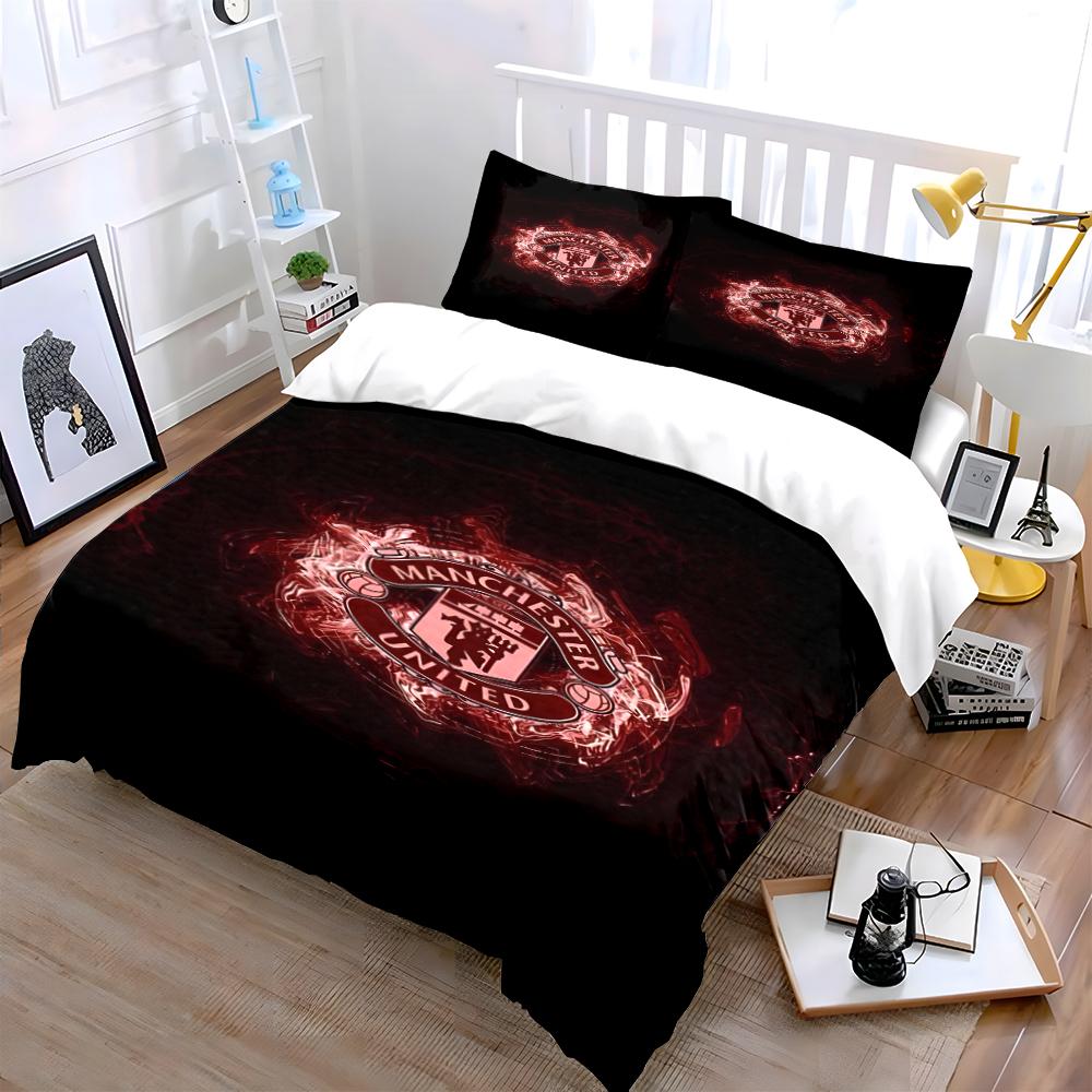 Manchester United Biancheria da letto Set biancheria da letto (1 copripiumino, 2 federe, piumino non incluso)