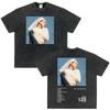 Vintage Gewaschenes Singer Rosala LUX Album Grafik T-Shirt Herren Damen Mode Kleidung T-Shirt Lässig Hiphop Übergroße T-Shirts