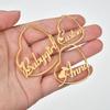 Atoztide Custom Name Earring High Quality Personalized Stainless Steel Letter Heart Star Earrings for Women Party Jewelry Gift