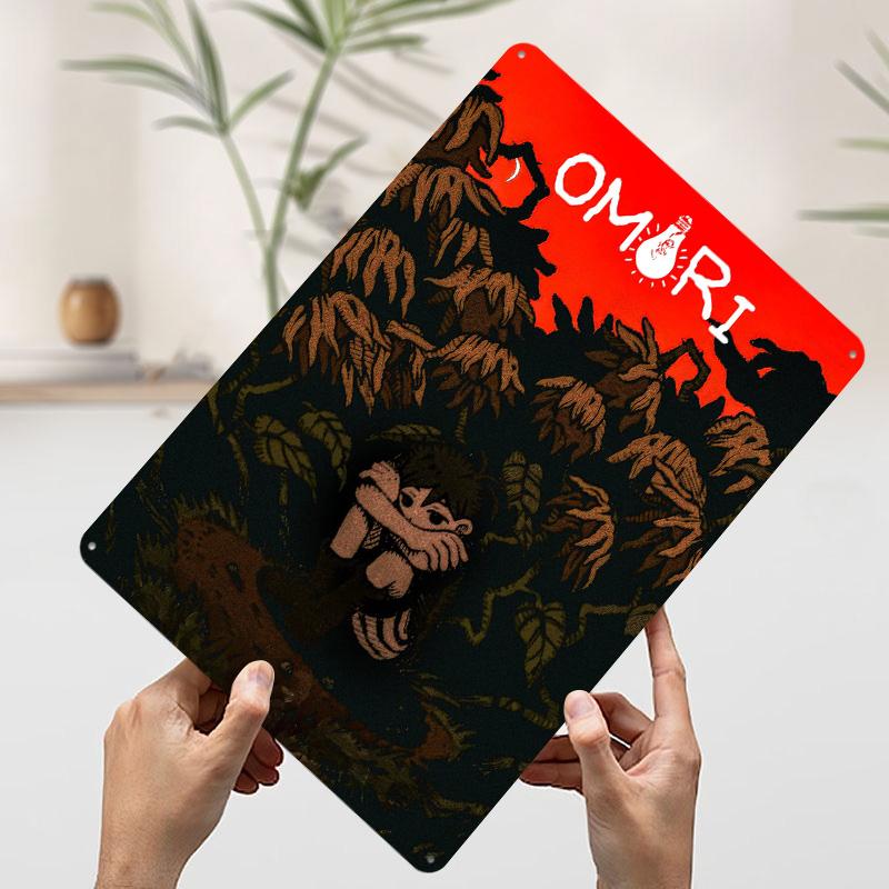 

Omori Game Printed Poster Customized Wall Art Retro Vintage Metal Tin Signs for Gaming Room Decoration At Home Bar Accessories 7.9x11.8In(20x30cm)