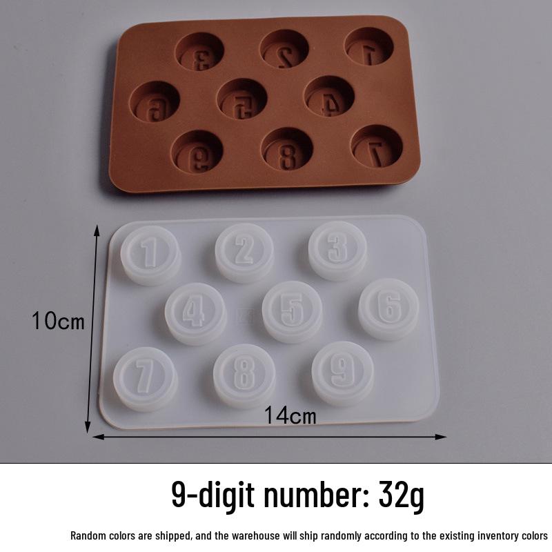 Silicone English Letter Chocolate & Cookie Baking Mold Epoxy DIY.