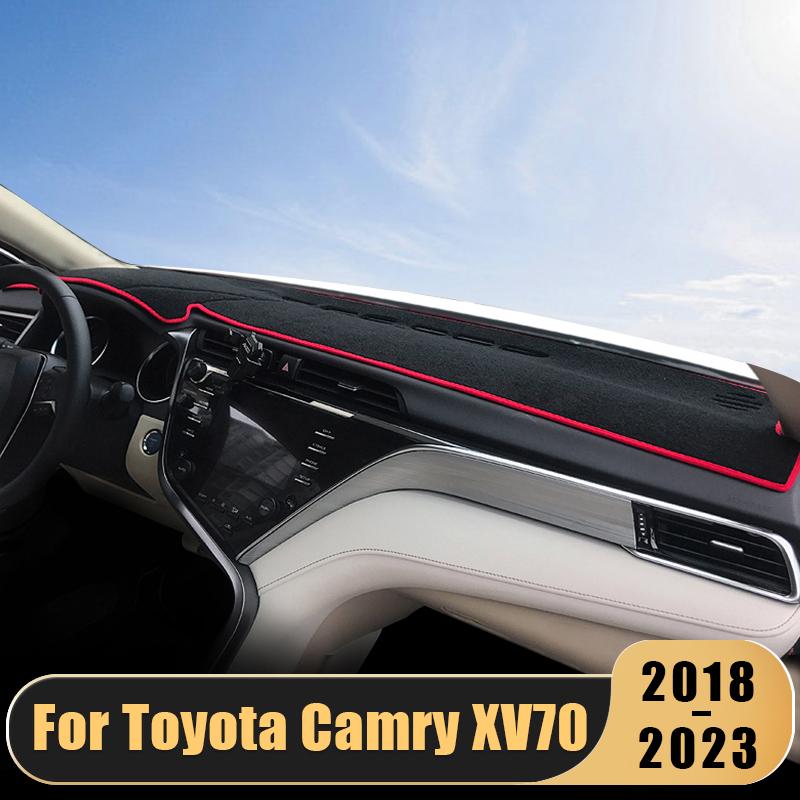 

Для Toyota Camry XV70 70 2018 2022 2023 Автомобильный коврик для приборной панели, коврик для приборной панели, солнцезащитный козырек, протектор