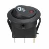 5x 12V 20A Car Boat Round Dot Red LED Fog Light Rocker Switch On/Off