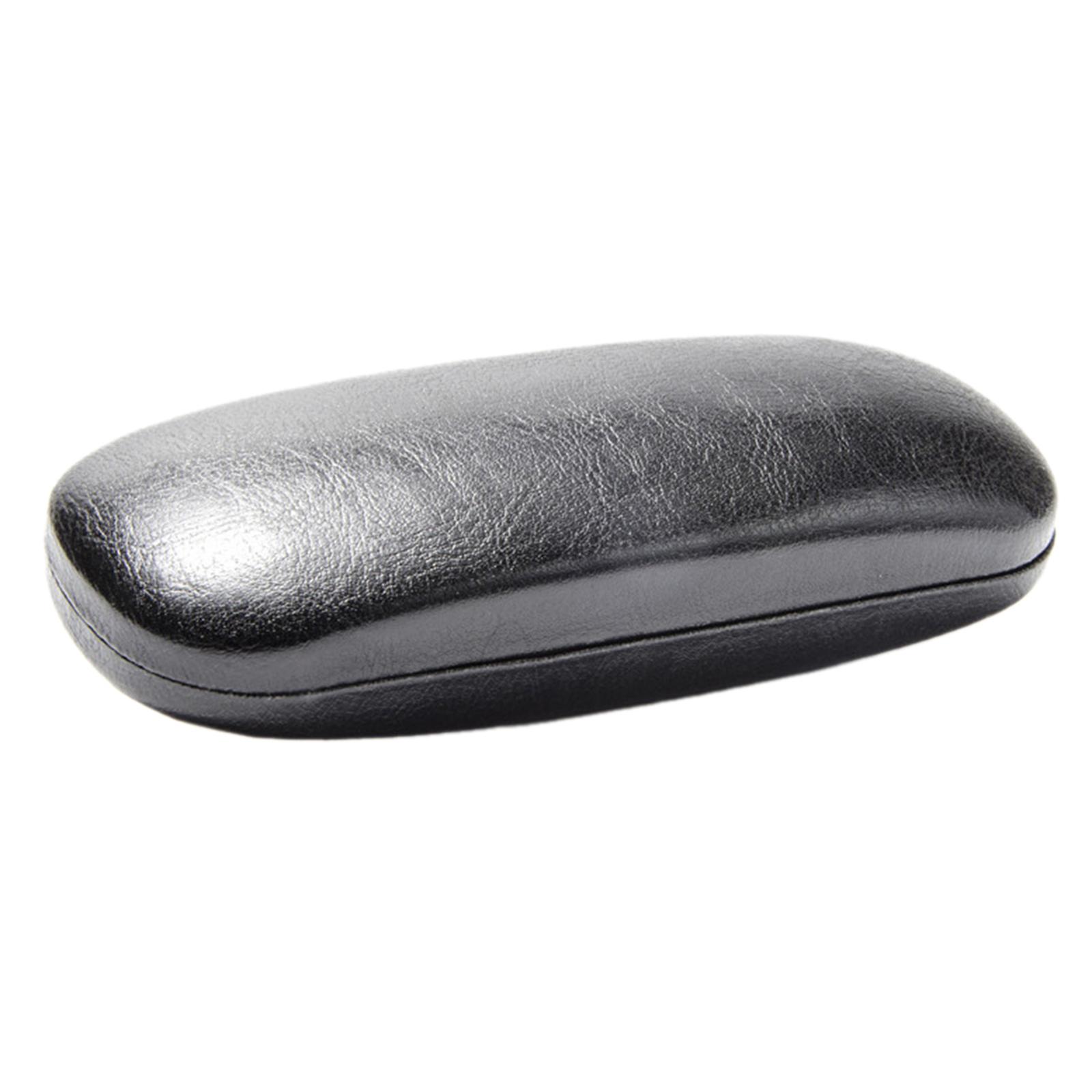 

Чехол для переноски очков из искусственной кожи, однотонный, подходит для большинства очков для студентов, мужчин и женщин, защитный чехол для очков чёрный