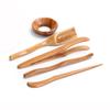 5 Pcs/Set Gongfu Tea Ceremony Utensils Set Bamboo Teaspoons Tea Needle Tweezer Clips Strainer Tong Tube Teaware Ancient Art Tool