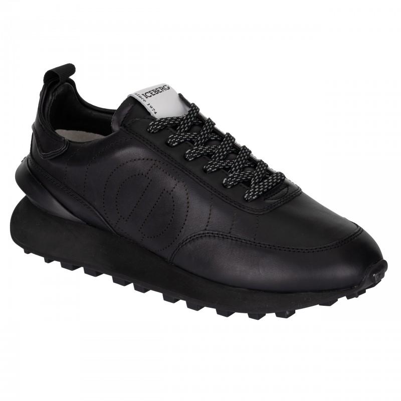 Zapatillas Iceberg de cuero italiano nuevas nero - Talla: 46
