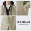 :CHOCOOLATEit Herren Kapuzenjacke im amerikanischen Stil mit Patchwork