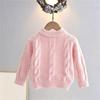 Girls Cable Knit Sweater with - Layering Top for Little Girls