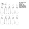 10 st Vikbara Plastklädhängare Vikbar Design Stabil Hållbar Lastbärande Design Deformeras Inte Lätt Torkställ för Kläder
