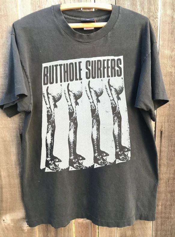 90's BUTTHOLE SURFERS Band Tour Charcoal Short Sleeve Unisex T Shirt KH17918