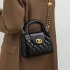2025 New Women's Bag Genuine Leather Single Shoulder Crossbody Bag Quilted Chain Commuter Handbag