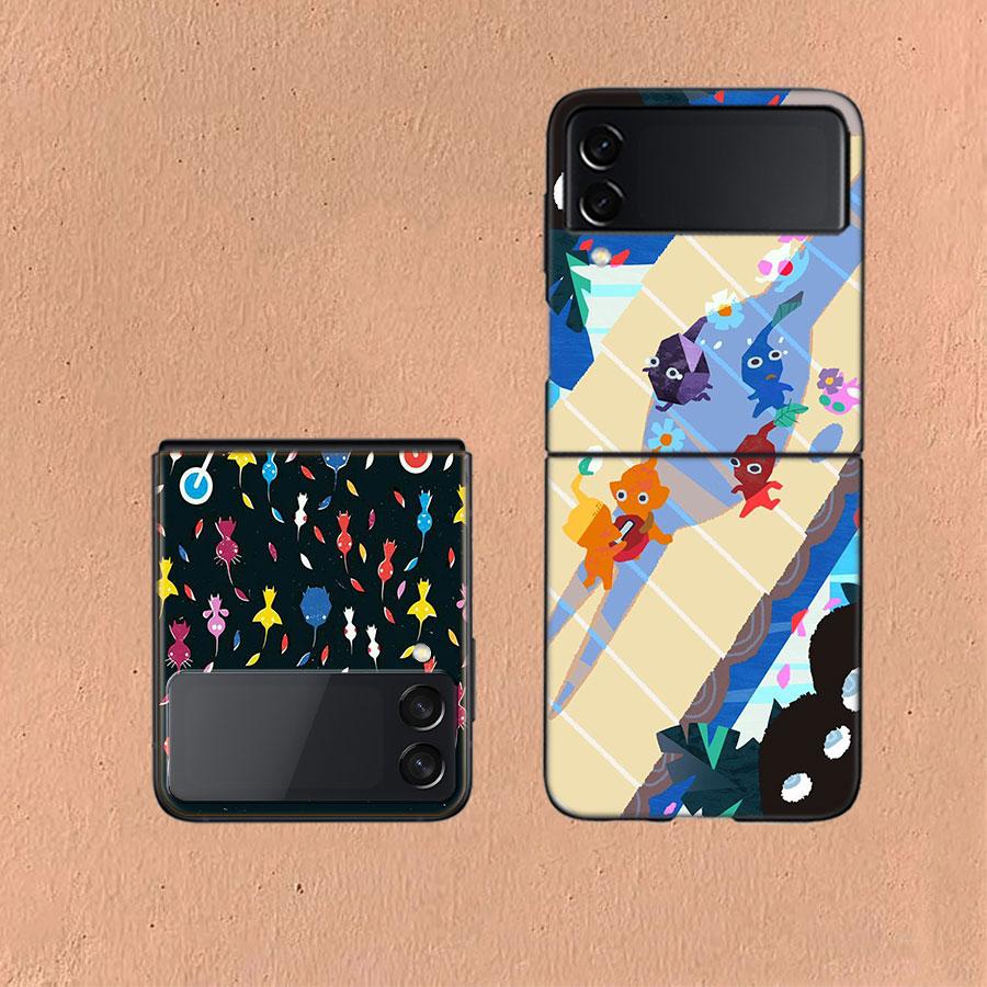 Game Pikmin 4 Coque For Samsung Z Flip7 6 Galaxy Case Shockproof Z Flip5 Z Flip3 4 5G Hard Cover Phone TPU PC Hard Funda
