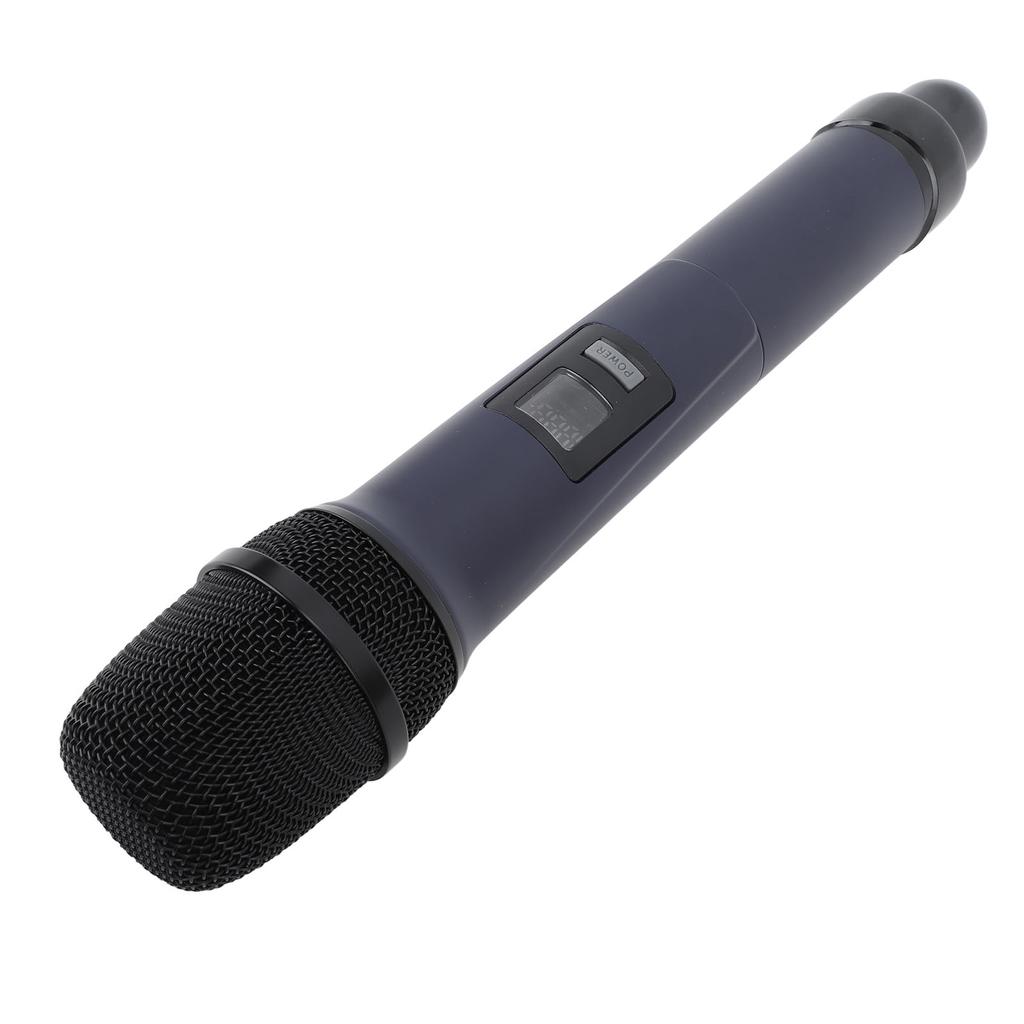 Wireless Microphone Karaoke Mic Dual Handheld Dynamic System with Rechargeable Receiver for Party Church Meeting