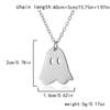Halloween Ghost Pendant Necklace Halloween Lovely Ghost Necklace Ghost Pendant Choker Necklace for Women Halloween Jewelry Gift