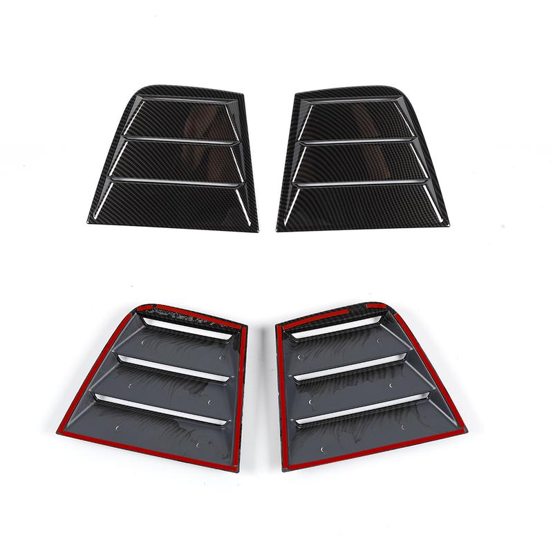 For Dodge Charger 2011 2012 -  Rear Window Louver Shutter Cover Side Vent Trim Windshield Decoration Cover Car Accessories