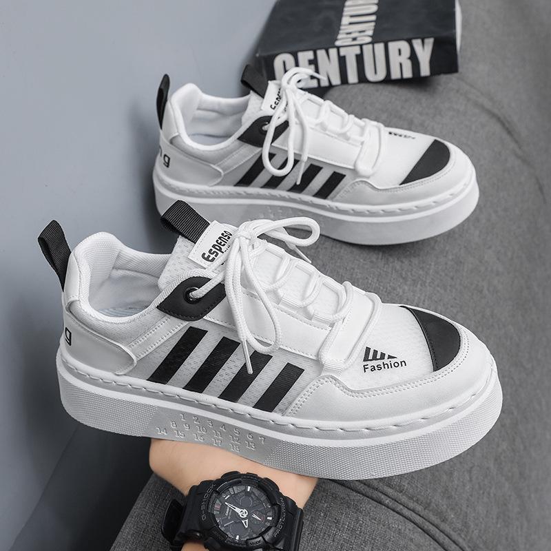 Spring new thick-soled men's and women's height-increasing casual board shoes couple lightweight student sports shoes