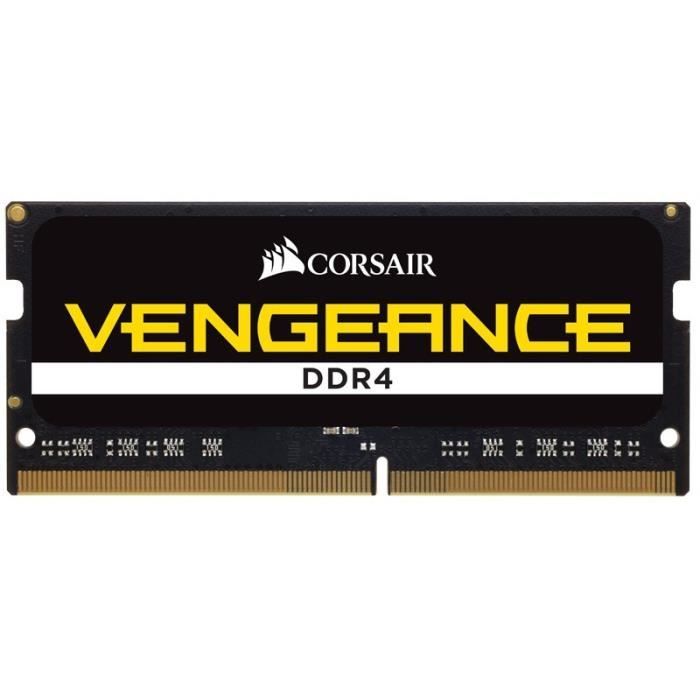 CORSAIR Mémoire PC Portable DDR4 - Vengeance 16 Go (1 x 16 Go) - 2400 MHz - CAS 16 (CMSX16GX4M1A2400C16)