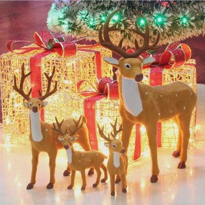 Grenzüberschreitende Weihnachtsrentier-Simulation Elch Fensterdekorationen und Desktop-Ornamente