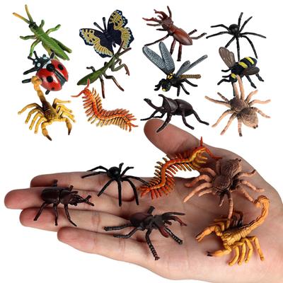 Šarže 12ks Plastová realistická figurka hmyzu Hračky Bug Scorpion Bee