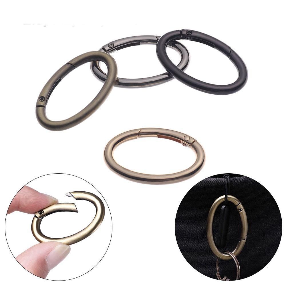 Accessories Snap Bottle Hooks Handbags Clips Outdoor Carabiner Bag Belt Buckles Spring Oval Rings